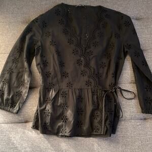 Madewell eyelet lace Wrap blouse. Size XS